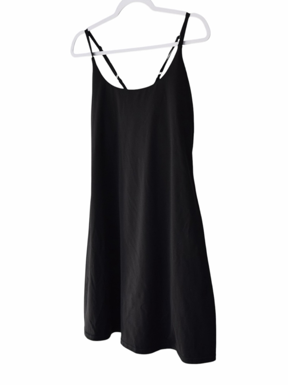 Ewedoos XL Black Athletic Tennis Dress with Shorts Pickleball Tennis Gym Golf